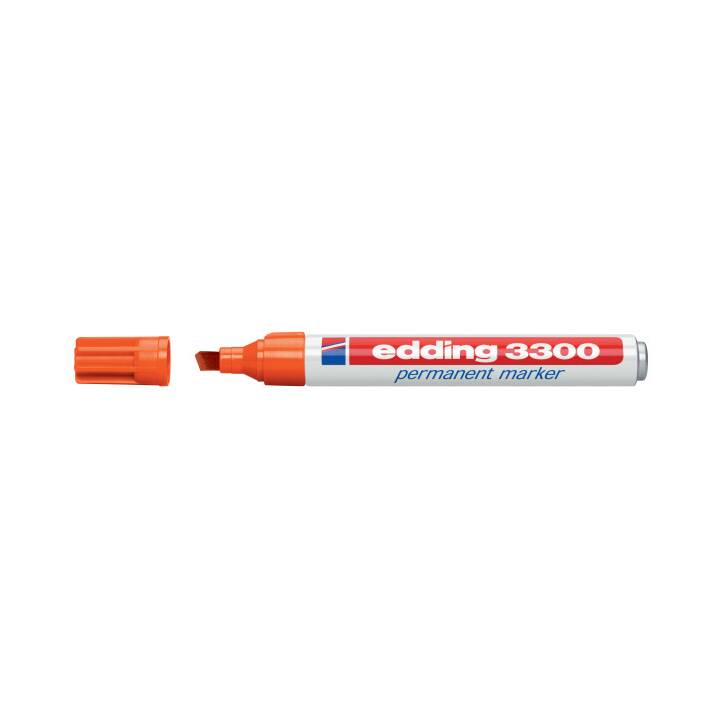 EDDING Permanent Marker 3300 (Orange, 1 Stück)