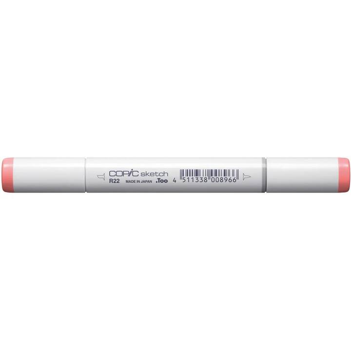 COPIC Marqueur de graphique Sketch R22 Light Prawn (Pink, 1 pièce)