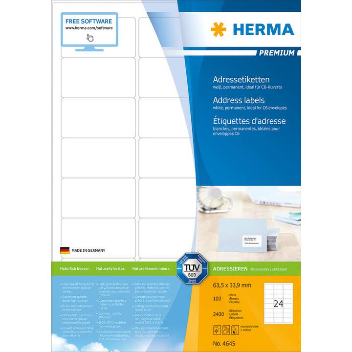 HERMA Premium (33.9 x 63.5 mm)