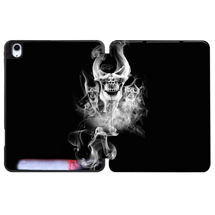 EG coque pour iPad Air 10.9" (2022) 5e génération - noir - tête de mort