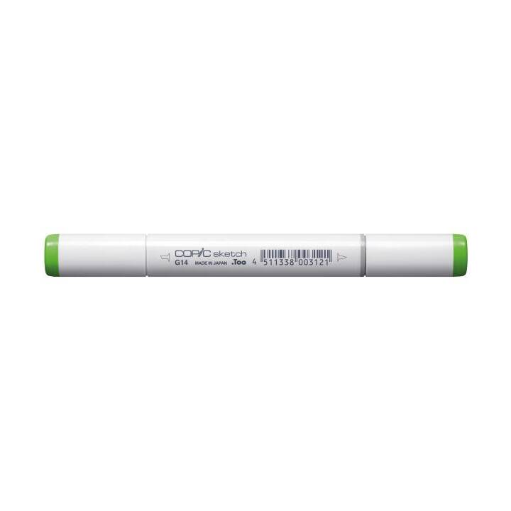 COPIC Marqueur de graphique Sketch G14  Apple Green (Vert, 1 pièce)