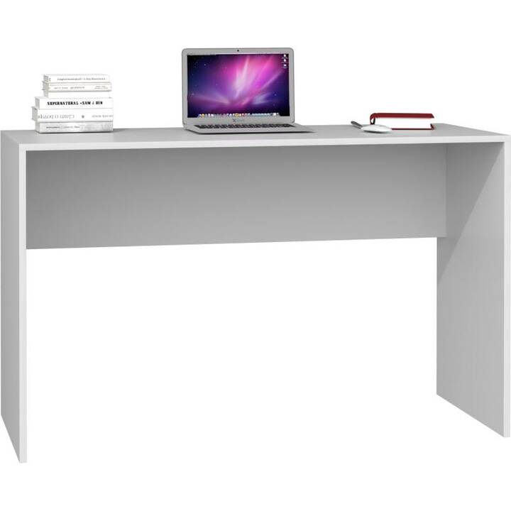 TOP E SHOP table d'ordinateur (Blanc, 120 cm x 50 cm x 76 cm)