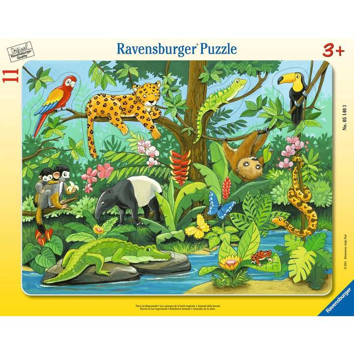 RAVENSBURGER Animali della foresta Animali Puzzle (11 x)