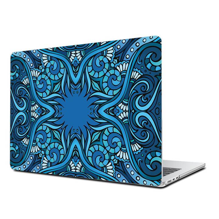 EG Coque rigide (MacBook Air 13" M2 2022, Mandala, Bleu)