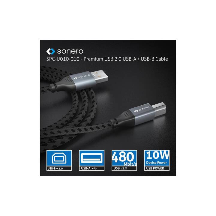 SONERO Cavo USB (MicroUSB A, USB 2.0, 0.5 m)
