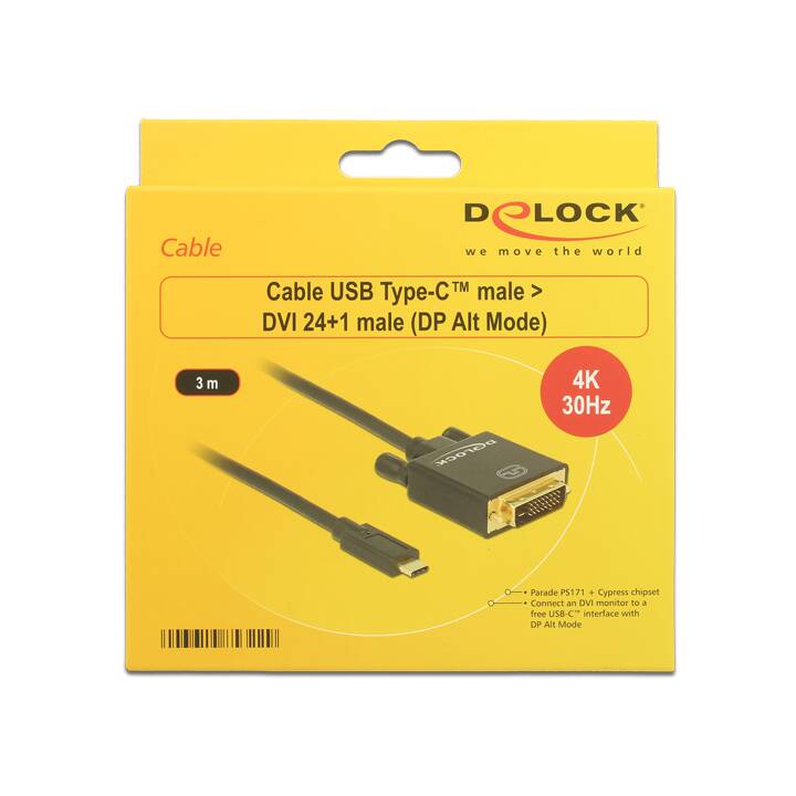 DELOCK Adaptateur vidéo (USB de type C)