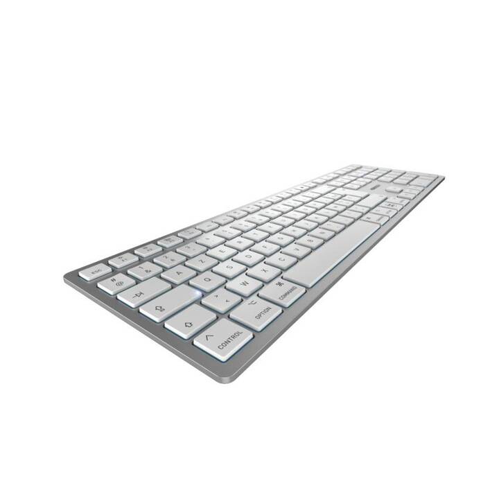 CHERRY KW 9100 Slim (Bluetooth, USB, France, Belgique, Câble et sans fil)