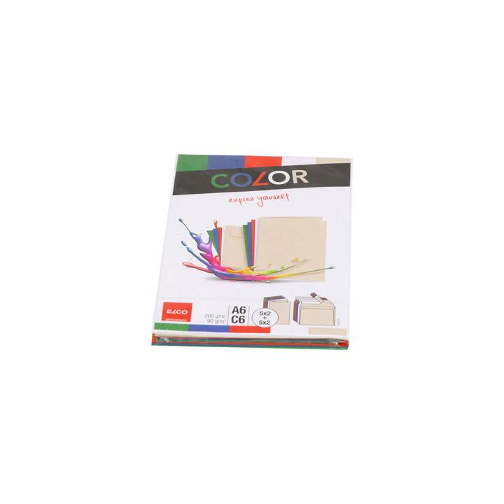 ELCO Enveloppes Color (C6, A6, 20 pièce)
