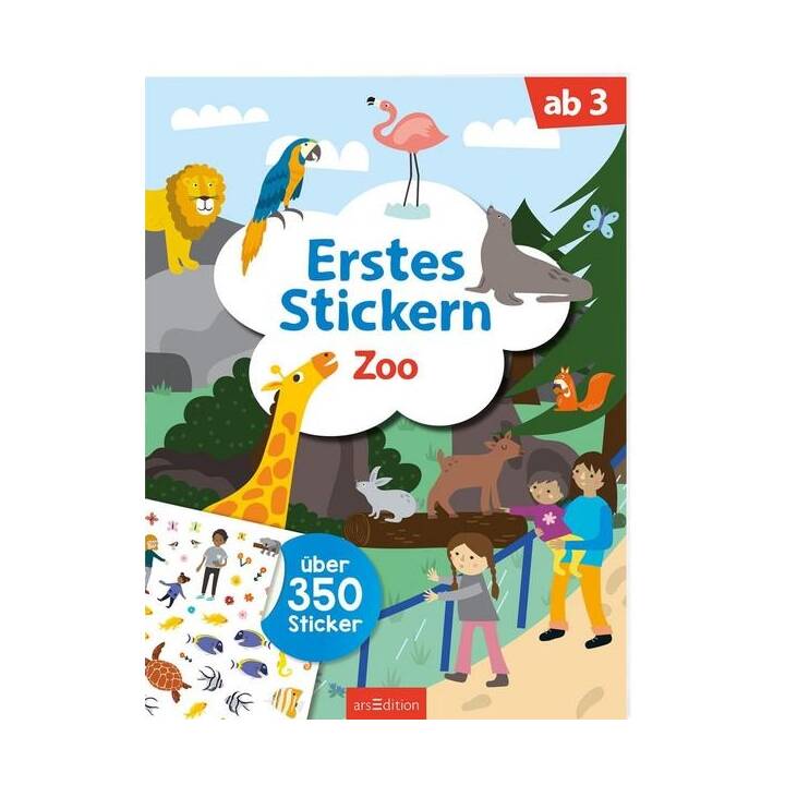 ARS EDITION Stickerbuch  Erstes Stickern # Zoo