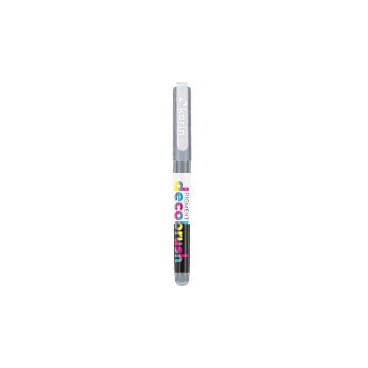 KARIN Marqueur acrylique Pigment DecoBrush 443U (Gris, 1 pièce)