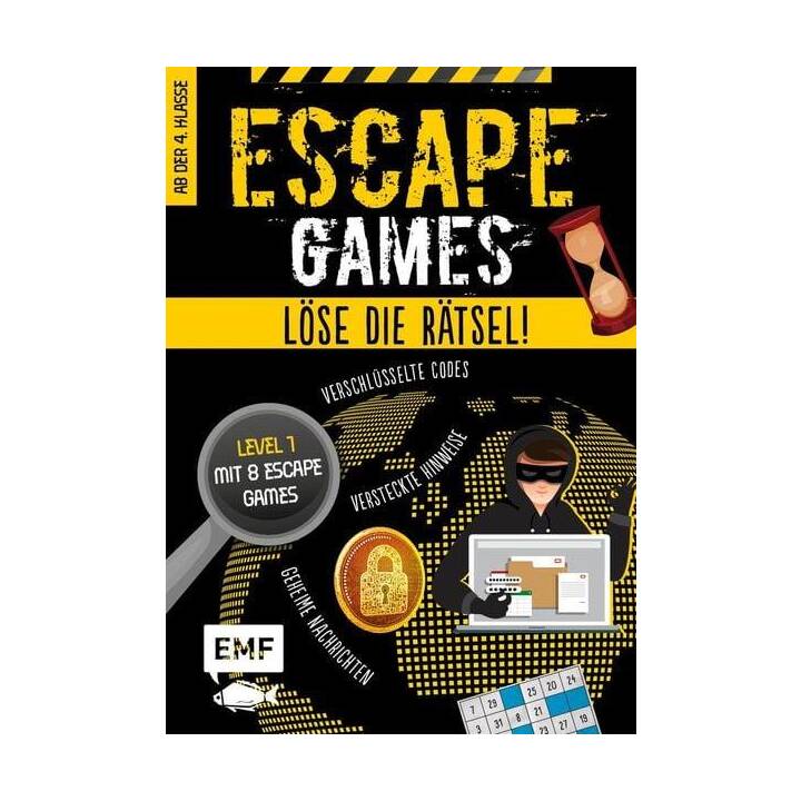 Escape Games Level 1 (gelb) - Löse die Rätsel! - 8 Escape Games ab der 4. Klasse