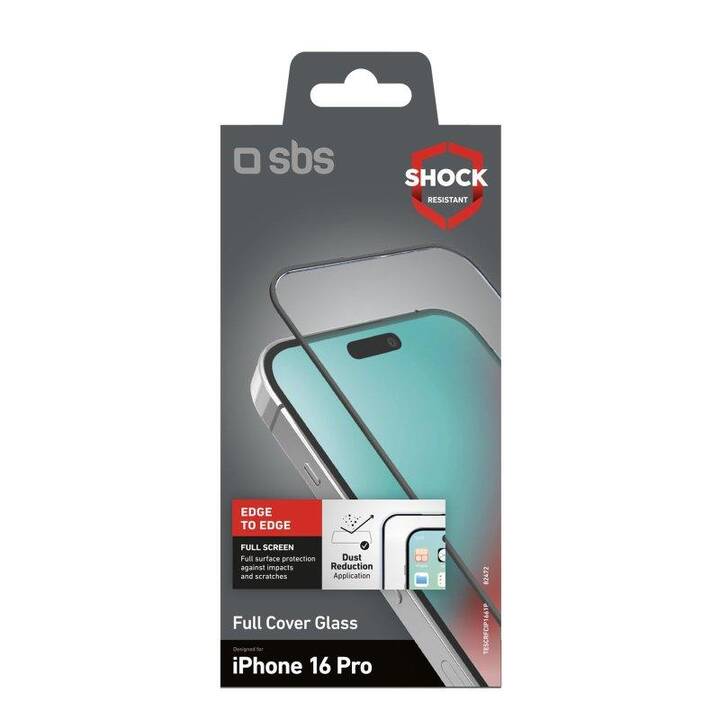 SBS Verre de protection d'écran (iPhone 16 Pro)