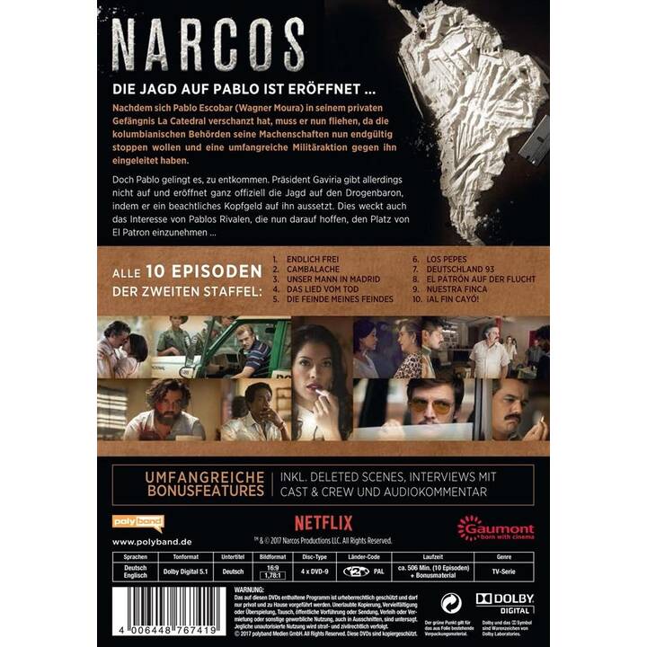 Narcos Stagione 2 (DE, EN)