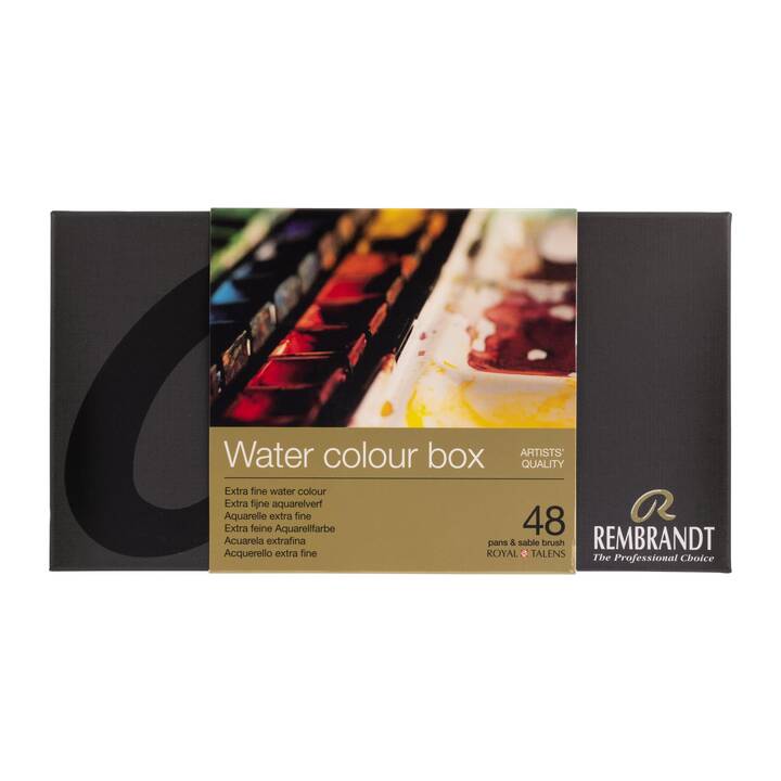 REMBRANDT Peinture aquarelle Water colour box Set (48 x 480 ml, Multicolore)