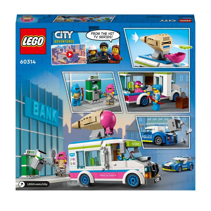 LEGO City La course-poursuite du camion de glaces (60314)