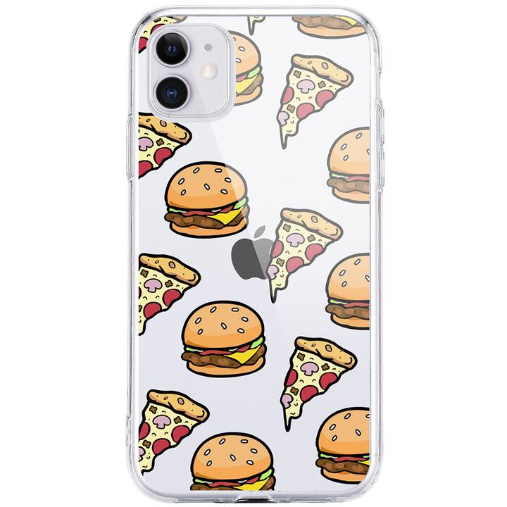 EG coque arrière pour iPhone 13 6.1" (2021) - pizza