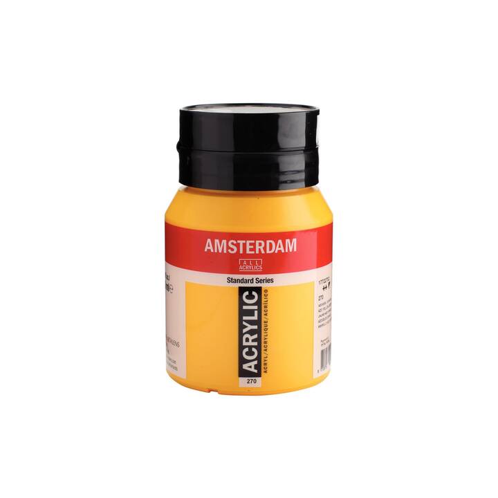 TALENS Colore acrilica Amsterdam (500 ml, Giallo, Giallo scuro)