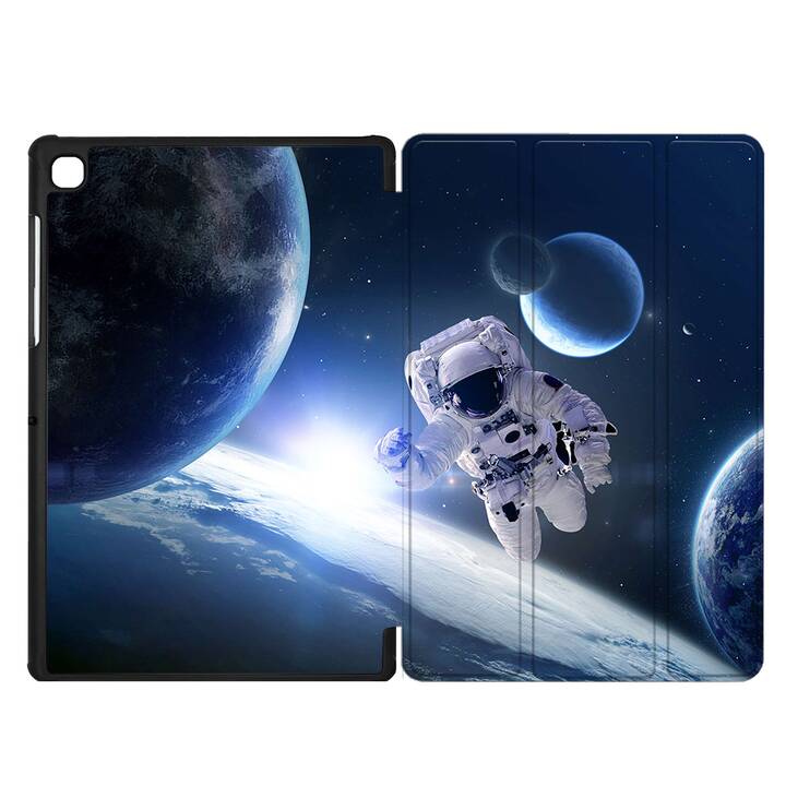 EG coque pour Samsung Galaxy Tab A7 Lite 8.7" (2021) - bleu - astronaute