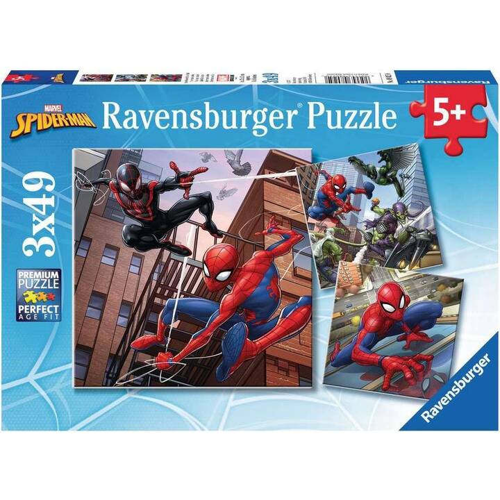 RAVENSBURGER Spider-Man Puzzle (3 x 49 pezzo)