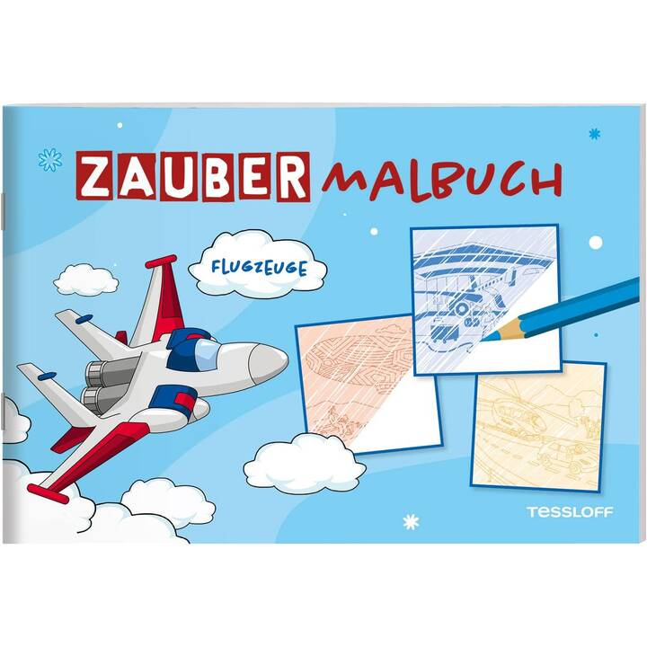 TESSLOFF Zaubermalbuch. Flugzeuge Libro da colorare