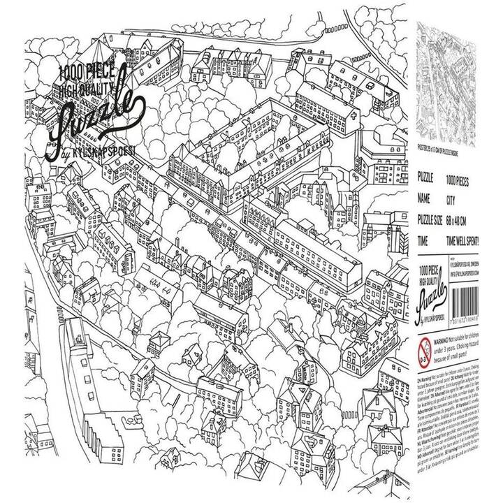 KYLSKAPSPOESI City Sketch Porte-puzzle (1000 x)