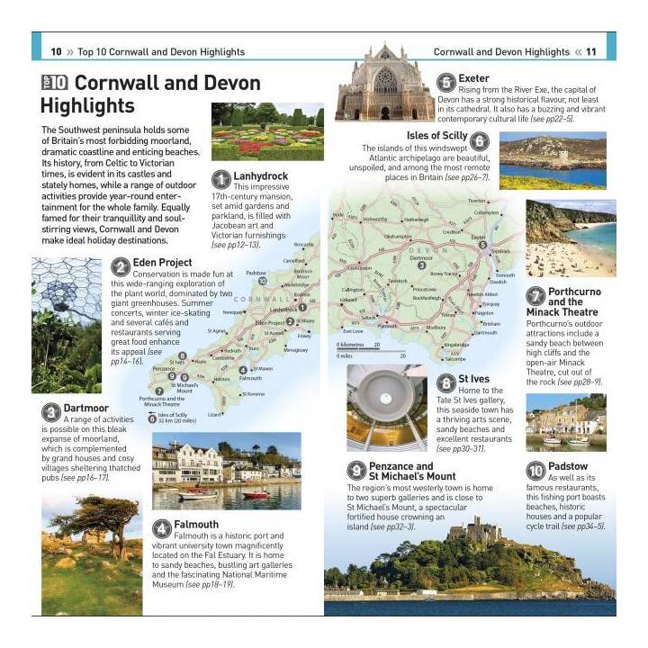 DK Eyewitness Top 10 Cornwall and Devon