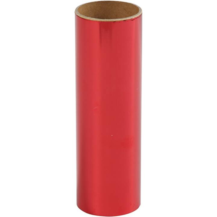 CREATIV COMPANY Feuille de couleur Metallic (15.5 cm x 50 cm, Rouge)