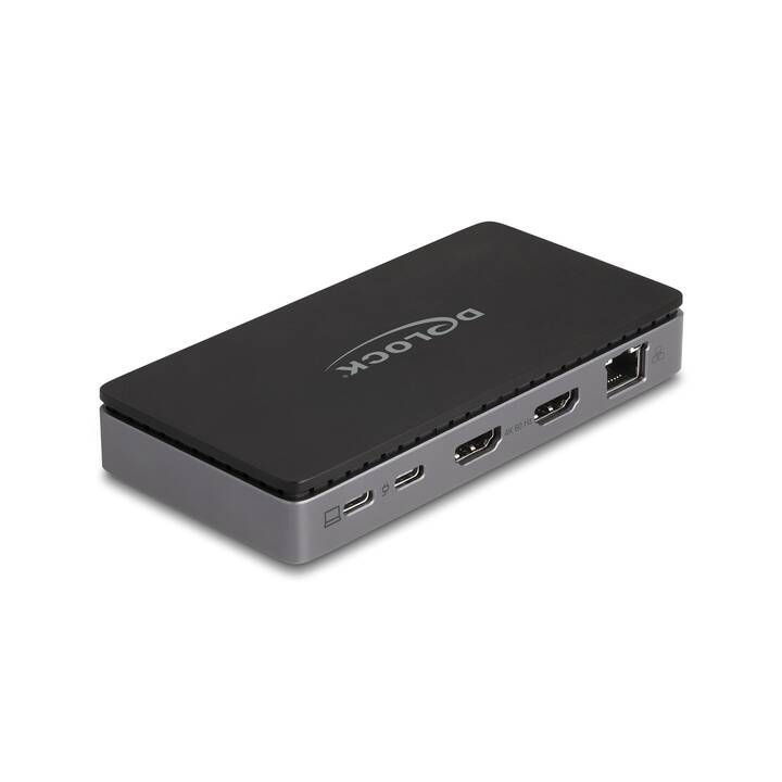 DELOCK Stazione d'aggancio (2 x HDMI, RJ-45 (LAN))