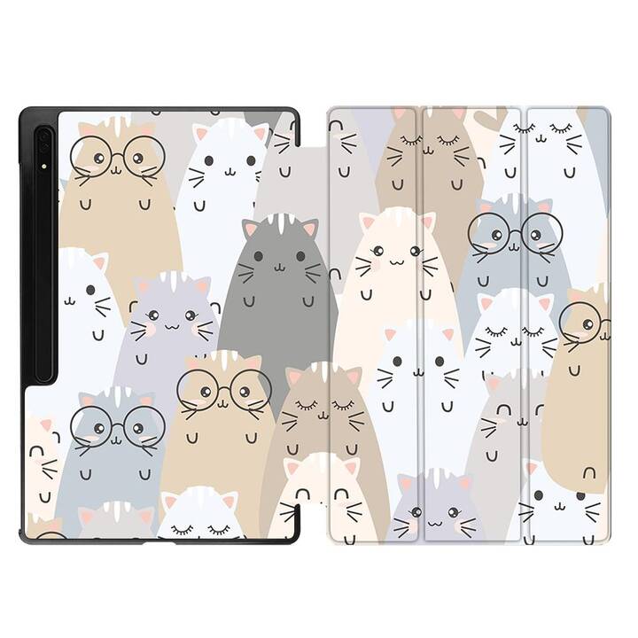 EG Custodia (11", Galaxy Tab S9, Arte, Grigio)