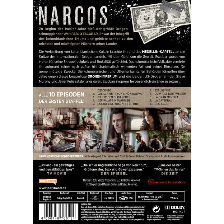 Narcos Stagione 1 (DE, EN)