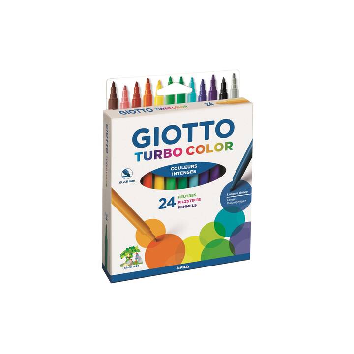 GIOTTO Crayon feutre (Multicolore, 24 pièce)
