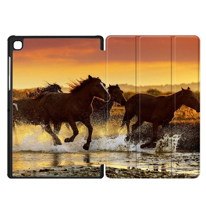 EG coque pour Samsung Galaxy Tab A7 Lite 8.7" (2021) - marron - cheval