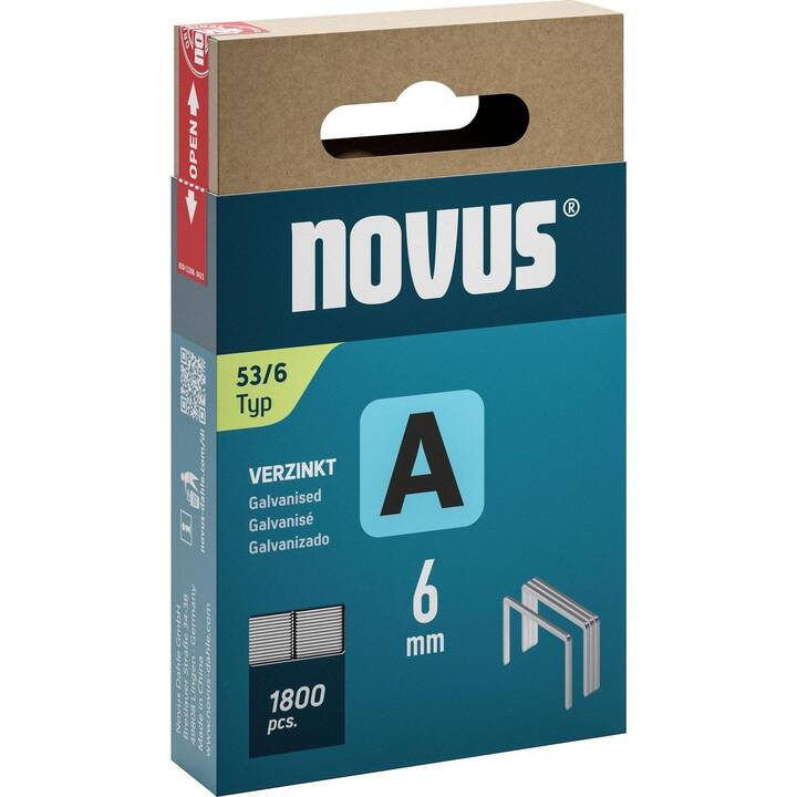 NOVUS Graffette 53/6 (1800 pezzo)