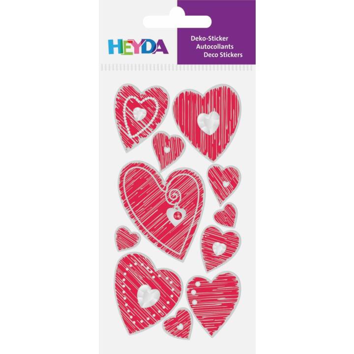 HEYDA Sticker (Herz, 11 Stück)