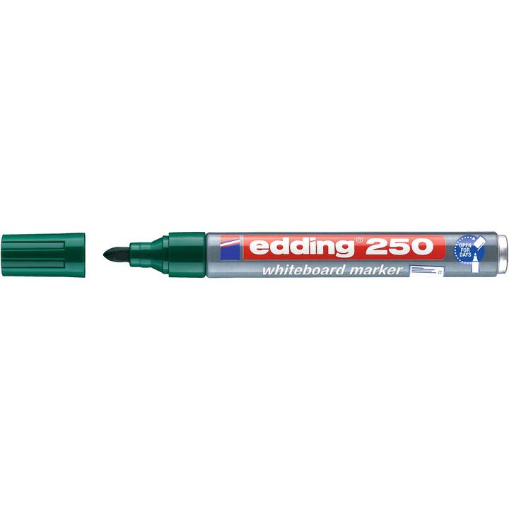 EDDING Marcatori di lavagna 250 (Verde, 1 pezzo)