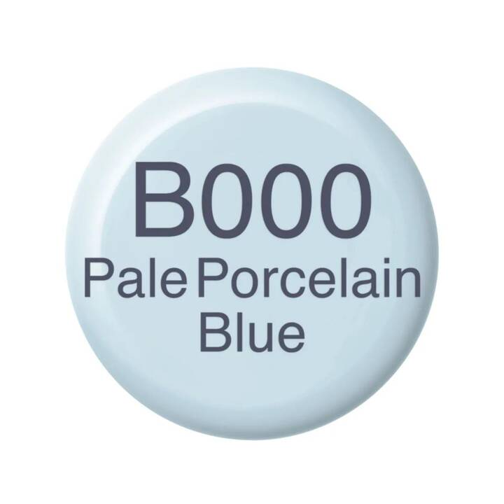COPIC Tinte B - 000 Pale Poreclain Blue (Blau, 14 ml)