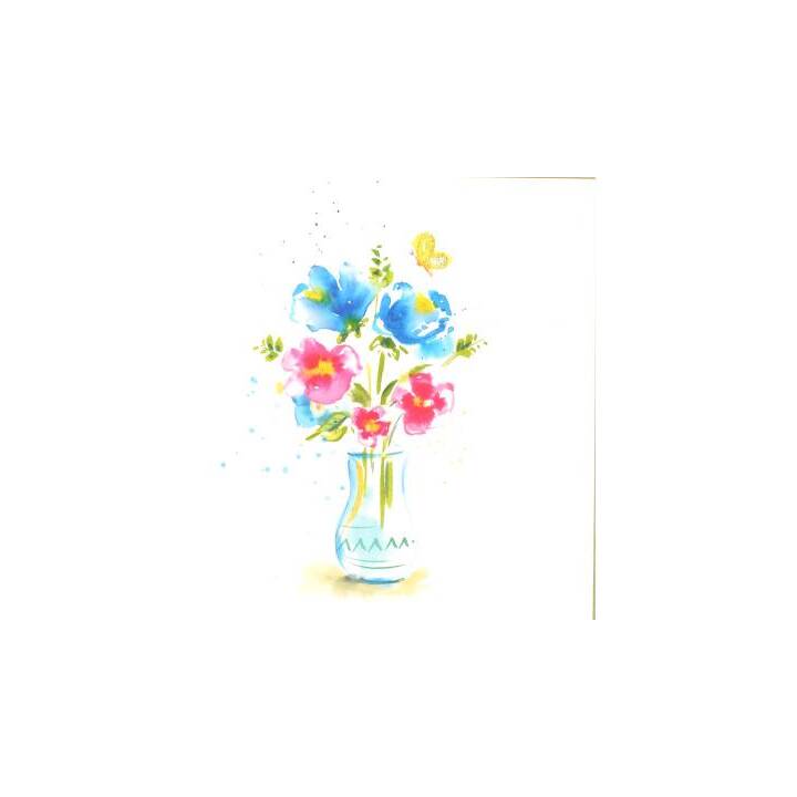 ABC Glückwunschkarte Vase (Universal, Mehrfarbig)