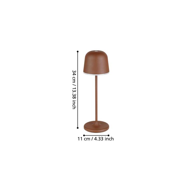 EGLO Lampe de table Mannera (2.2 W, Brun, Blanc)