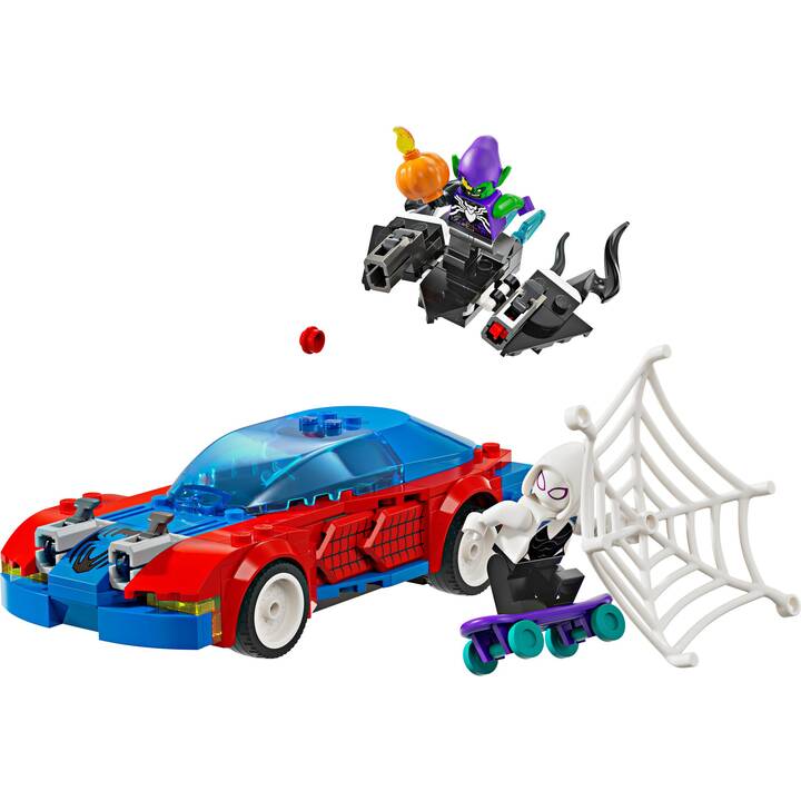 LEGO Marvel Super Heroes La voiture de course de Spider-Man contre le Bouffon Vert venomisé (76279)