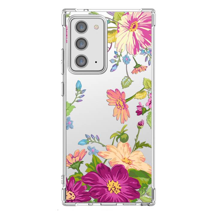 EG Backcover (Galaxy Note 20, Fleurs, Transparent)