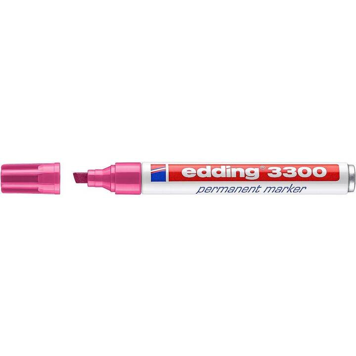 EDDING Marqueur permanent 3300 (Rose, 1 pièce)