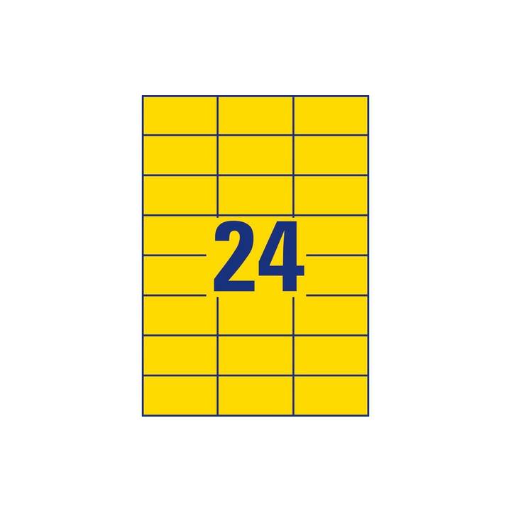 AVERY ZWECKFORM Etiketten (Gelb, A4, 10 Blatt, FSC)