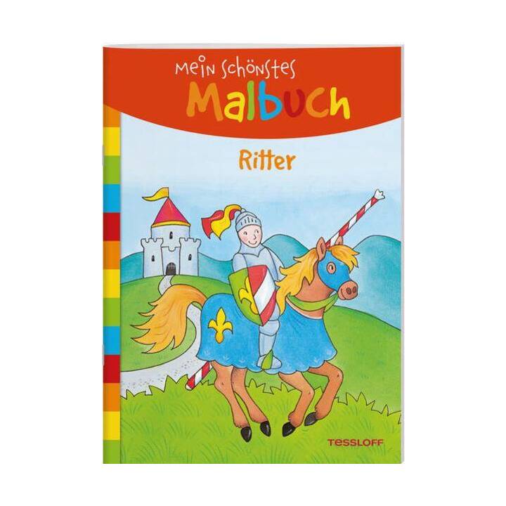 TESSLOFF Mein schönstes Malbuch: Ritter Libro da colorare