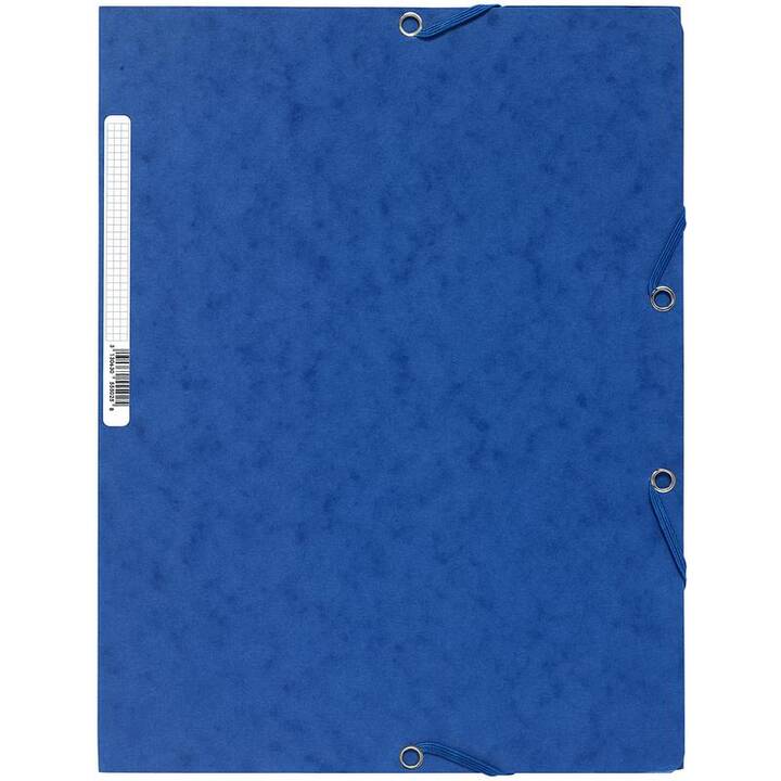 EXACOMPTA Cartellina con elastico (Blu, A4, 1 pezzo)