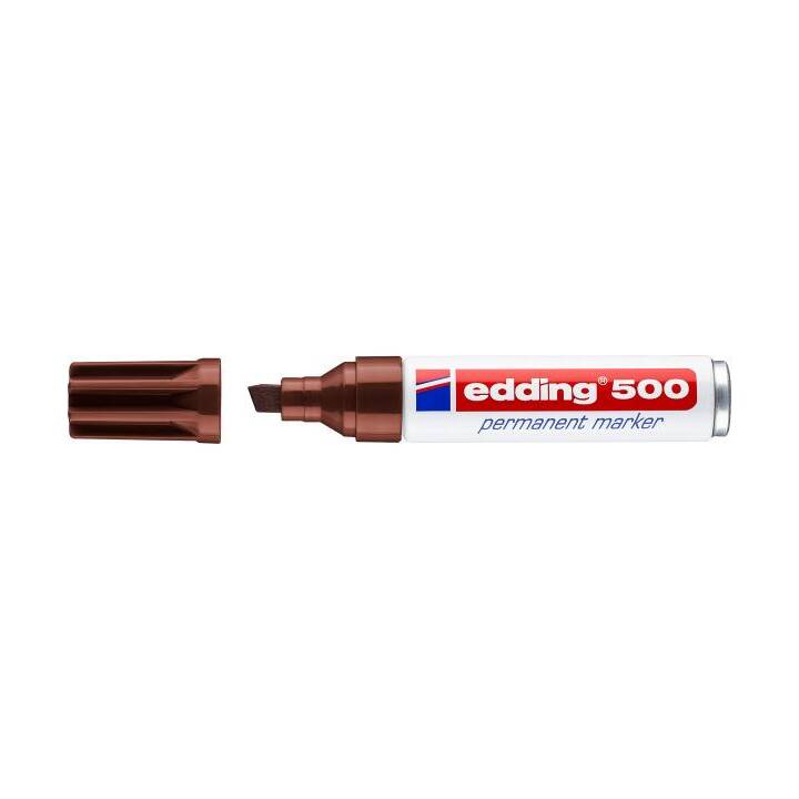 EDDING Pennarello indelebile 500 (Marrone, 1 pezzo)