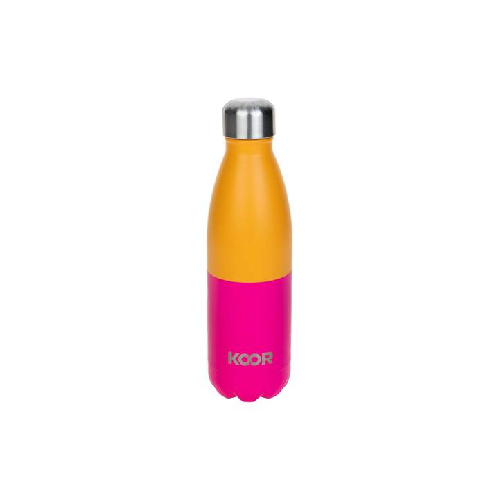 KOOR Thermo Trinkflasche Arancia (0.5 l, Orange, Pink, Rosa)