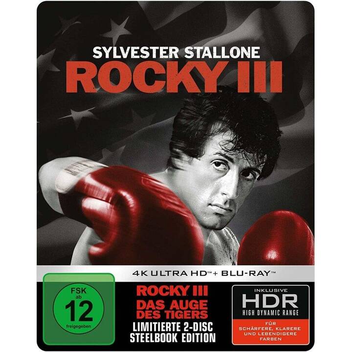 Rocky 3 - Das Auge des Tigers (4K Ultra HD, Limited Edition, Steelbook, DE, EN)