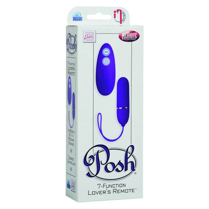 CALEXOTICS Oeuf vibrant Posh 7-Function Lovers Remote