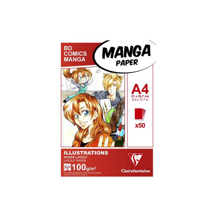 CLAIREFONTAINE Malpapier Manga (A4)