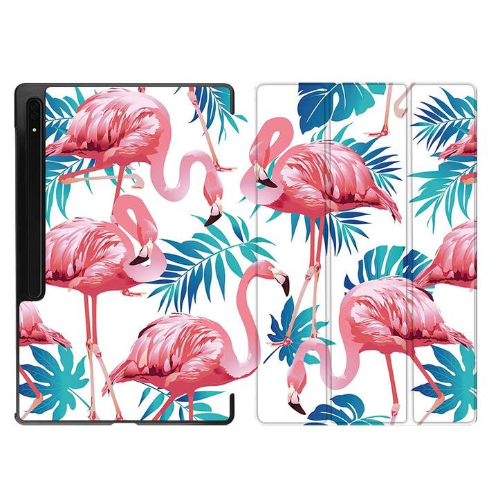 EG Schutzhülle (11", Galaxy Tab S9, Vögel, Rosa)